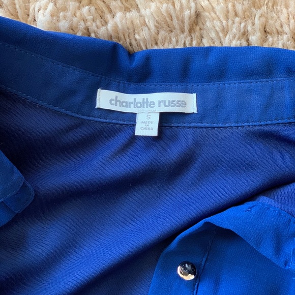 Sleeveless Navy Charolette Russe Dress - Picture 2 of 2